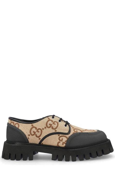 gucci black logo lace up|Gucci maxi gg lace up.